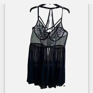 Torrid Black Lace Chemise